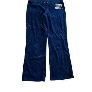 Juicy Couture Navy Velour pants